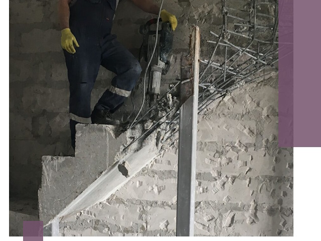 Демонтаж металлических и бетонных лестниц в Сальске