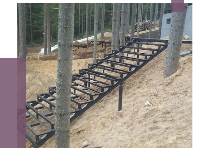 Монтаж металлических лестниц в Сальске от 13473 руб. 