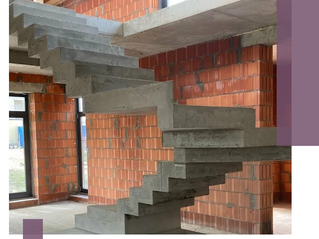 Изготовление бетонных лестниц под ключ в Сальске