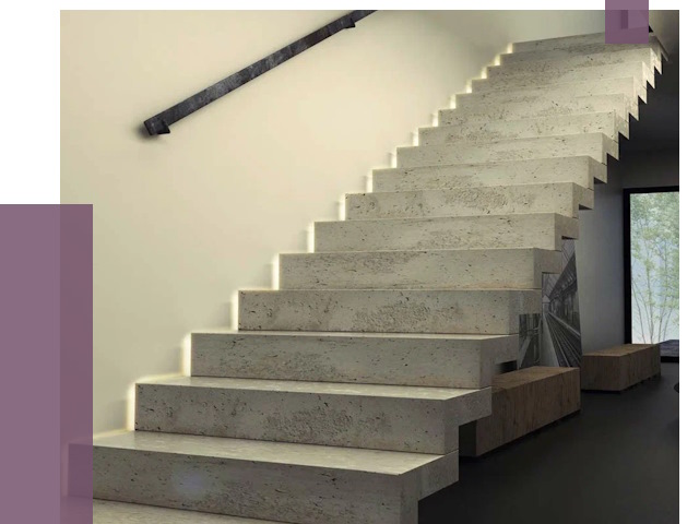 Облицовка бетонных лестниц в Сальске от 4576 руб/м2 