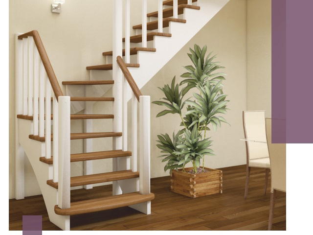 Г-образные лестницы под ключ в Сальске — изготовление и монтаж