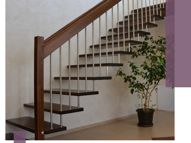 Лестницы на больцах под ключ в Сальске – изготовление и монтаж