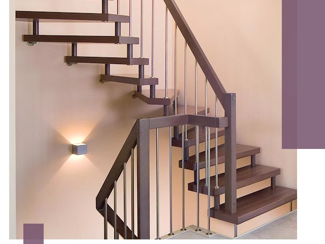 Изготовление лестниц на больцах в Сальске под ключ