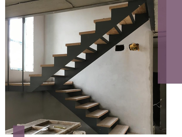 Изготовление лестниц на металлокаркасе в Сальске от производителя