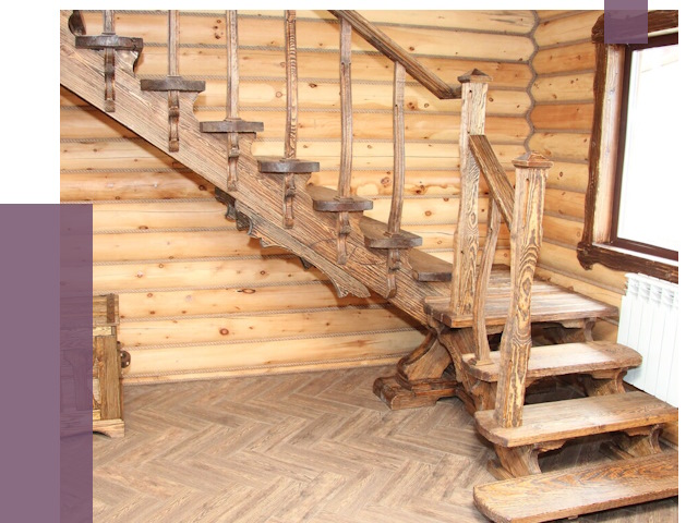 Лестницы в баню в Сальске от 19014 руб. — изготовление | ПРОЛЁТ-Слс