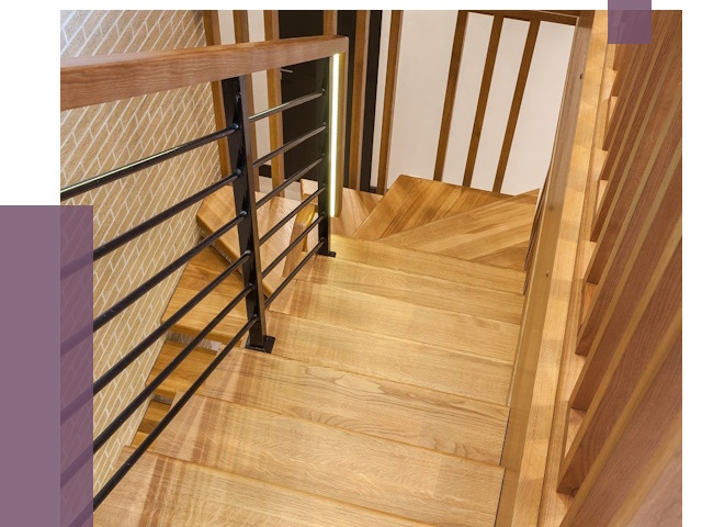 Лестницы из ясеня в Сальске под ключ от 9965 руб. 