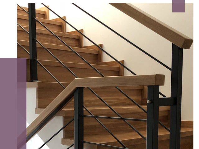 Обшивка металлической лестницы деревом в Сальске от 4321 руб. 