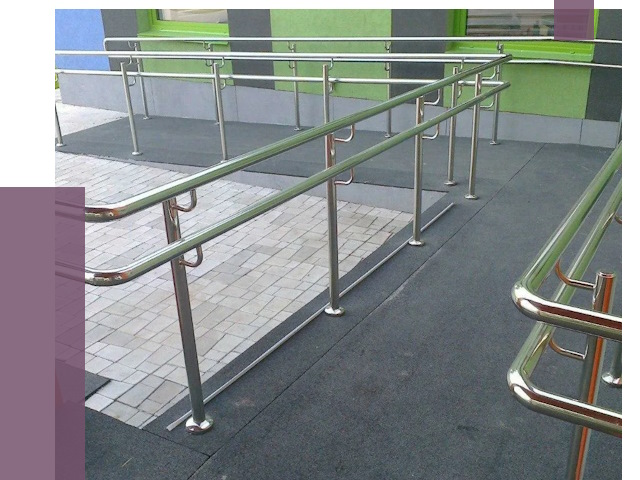 Ограждения пандусов в Сальске от 4321 руб. монтаж | ПРОЛЁТ-Слс