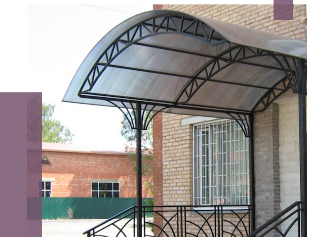 Металлические навесы и козырьки в Сальске от 12710 руб.