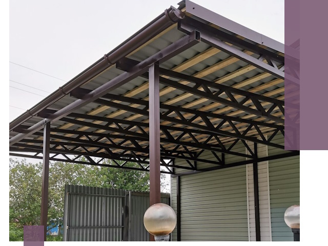 Навесы под ключ в Сальске: изготовление, монтаж и гарантия