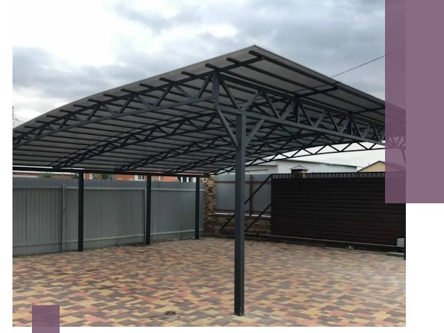 Недорогие навесы под ключ в Сальске — изготовление и монтаж