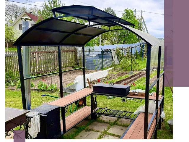 Навесы для барбекю в Сальске: изготовление, монтаж и демонтаж