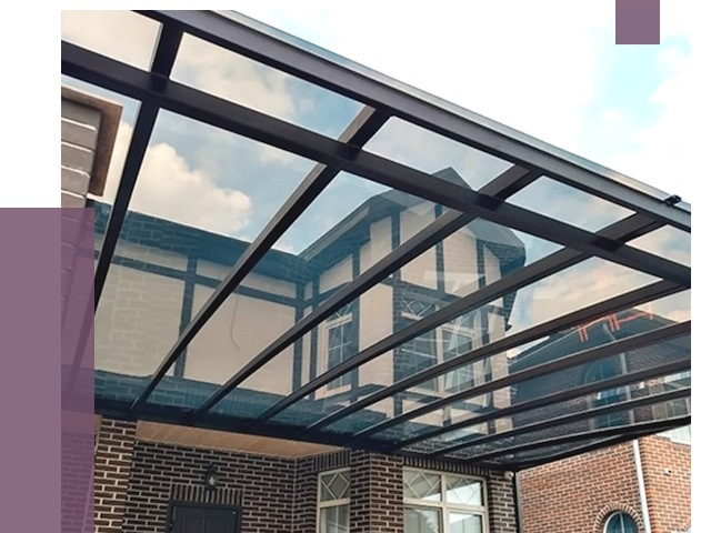 Навесы из поликарбоната в Сальске от 8561 руб. под ключ — ПРОЛЁТ-Слс