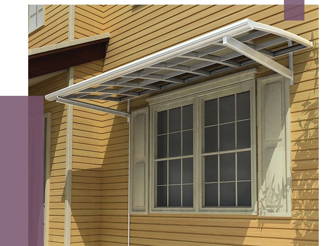 Козырьки над окнами в Сальске от 7575 руб. — монтаж, покупки | ПРОЛЁТ-Слс