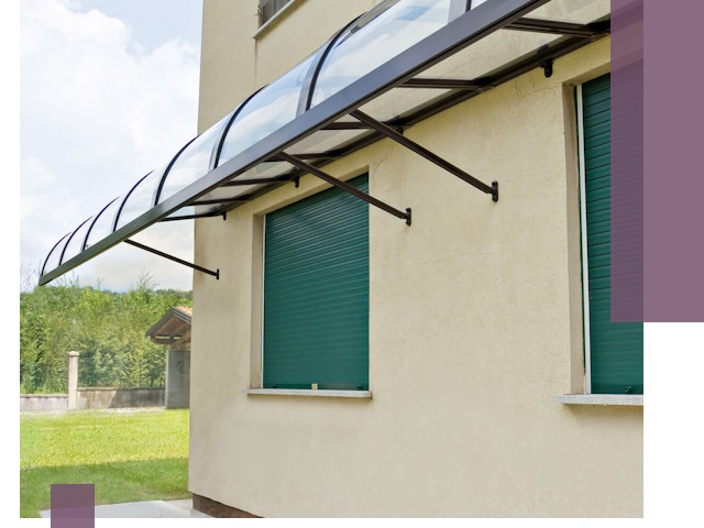 Козырьки над окнами в Сальске — изготовление и монтаж по выгоде
