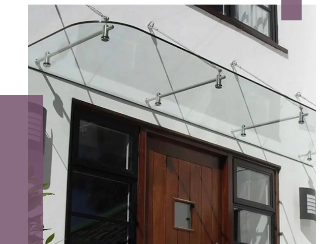 Стеклянные козырьки в Сальске от 18811 руб. | ПРОЛЁТ-Слс