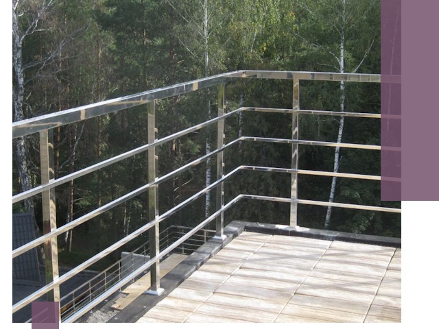 Парапеты из нержавеющей стали в Сальске — изготовление и монтаж