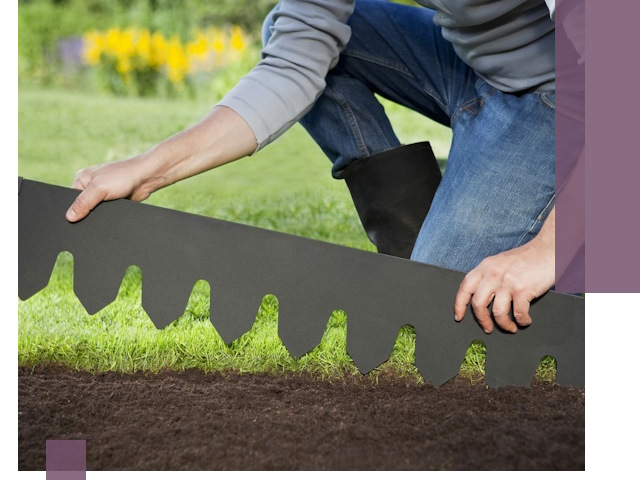 Металлические бордюры для газона в Сальске — изготовление и монтаж