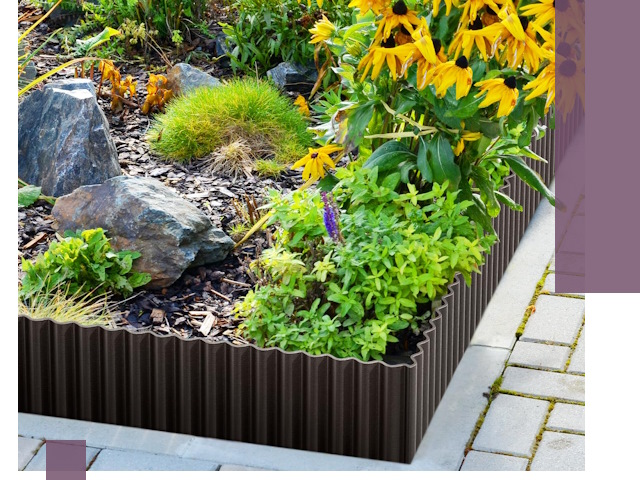 Металлические бордюры для клумб в Сальске — производство и монтаж