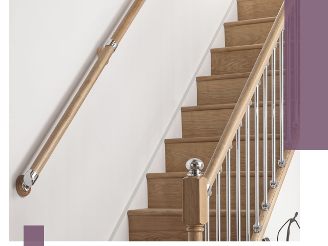 Пристенные поручни из стали и нержавейки под монтаж в Сальске